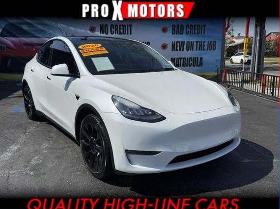 TESLA MODEL Y 2020 5YJYGDEE7LF053262 image
